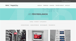 Desktop Screenshot of fenyreklam.latnifogod.hu