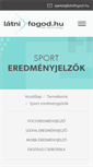 Mobile Screenshot of eredmenyjelzo.latnifogod.hu