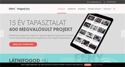 Desktop Screenshot of latnifogod.hu