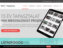 Tablet Screenshot of latnifogod.hu